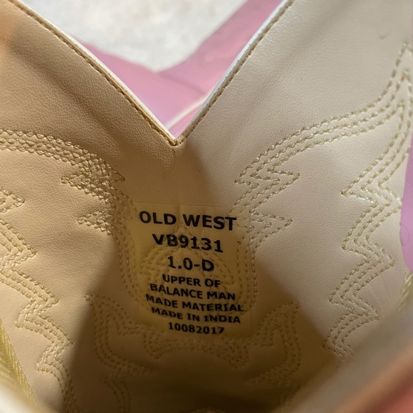 Old West Girls Kids Boots Square Toe - Picture 2 of 5